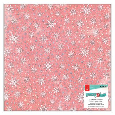 American Crafts Vicki Boutin Peppermint Kisses - Iridescent Foil on Printed Vellum
