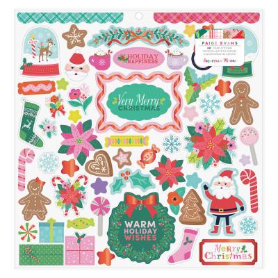 American Crafts Paige Evans Sugarplum Wishes - Foam Sheet Stickers