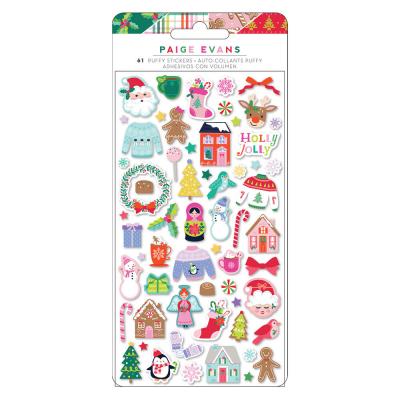 American Crafts Paige Evans Sugarplum Wishes - Puffy Stickers