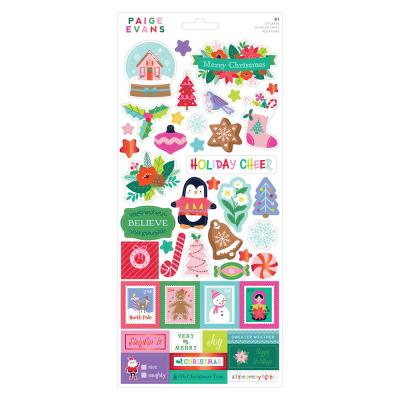 American Crafts Paige Evans Sugarplum Wishes - Stickers