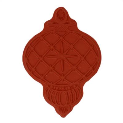 Heartfelt Creations Cling Rubber Stamp Set - Large Holiday Ornament
