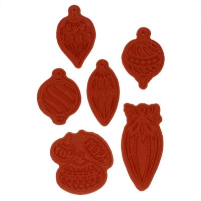 Heartfelt Creations Cling Rubber Stamp Set - Noel Holiday Ornaments