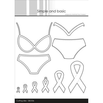 Simple and Basic Cutting Dies - Bikini Bra Set