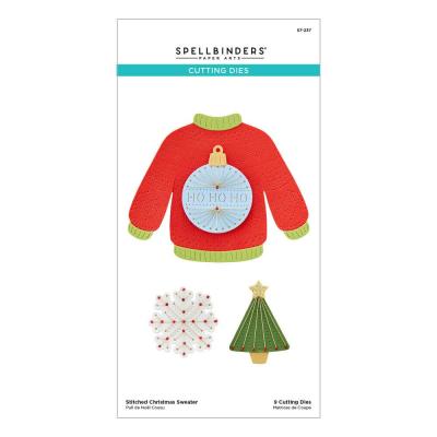 Spellbinders Etched Dies - Stitched Christmas Sweater