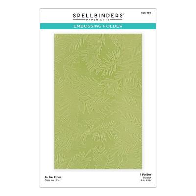 Spellbinders Embossing Folder - Make It Merry In the Pines