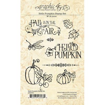 Graphic 45 Hello Pumpkin - Stamp Set