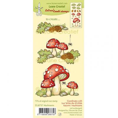 Leane Creatief Stempel - Mushrooms