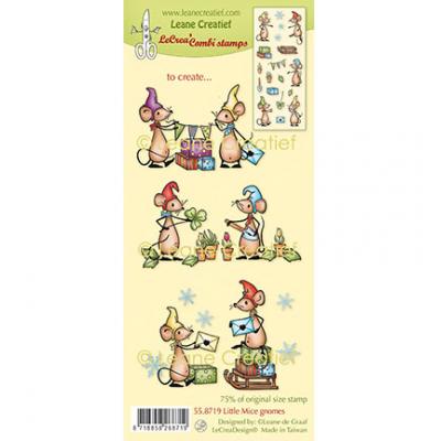 Leane Creatief Stempel - Little Mice Gnomes