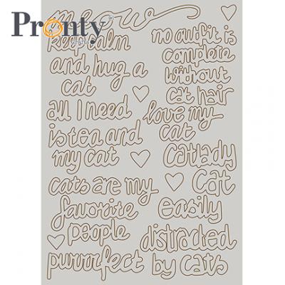 Pronty Chipboard Purrrfect Quotes