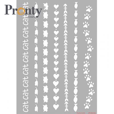 Pronty Stencil - Purrrfect Borders