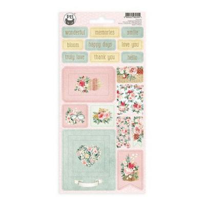 Piatek13 Flowerish - Chipboard Sticker 1