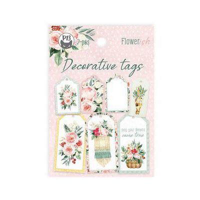 Piatek13 Flowerish - Decorative Tags 3