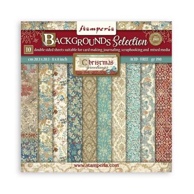 Stamperia Christmas Greetings - Backgrounds