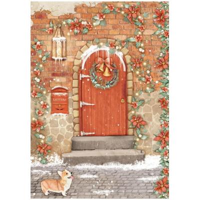 Stamperia All Around Xmas - Red Door