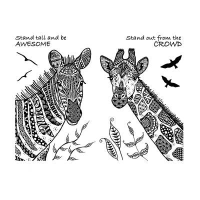 Crafty Individuals Unmounted Rubber Stamp - Stand Out and Stand Tall