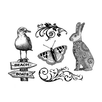 Crafty Individuals Unmounted Rubber Stamp - Bits and Boats