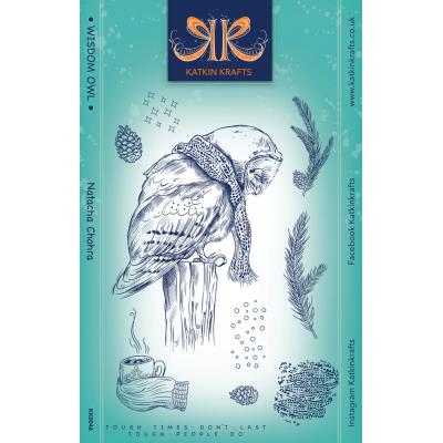 Katkin Krafts Stempel - Wisdom Owl