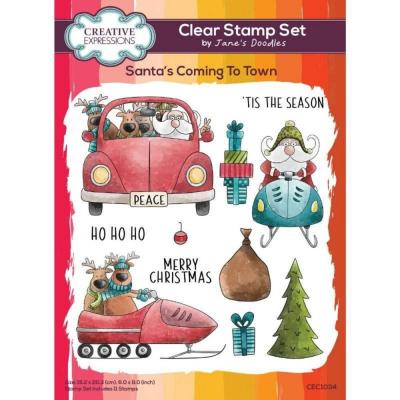 Creative Expressions Stempel Santa's Coming To Town