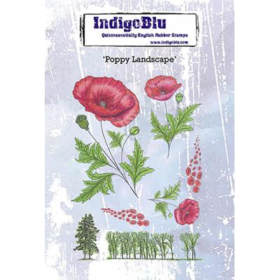 IndigoBlu Stempel - Poppy Landscape