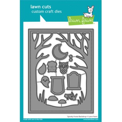 Lawn Fawn Lawn Cuts - Spooky Forest Backdrop