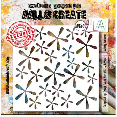 Aall and Create Stencil - Whirly Whizzers