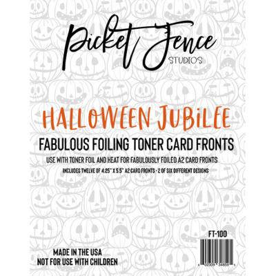 Picket Fence Studios Fabulous Foiling Toner Card Fronts - Halloween Jubilee