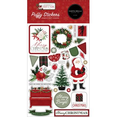 Carta Bella A Wonderful Christmas - Puffy Stickers
