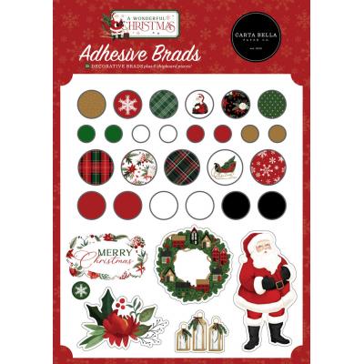 Carta Bella A Wonderful Christmas - Adhesive Brads