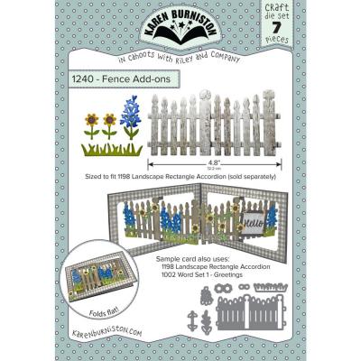 Karen Burniston Metal Dies - Fence Add-ons