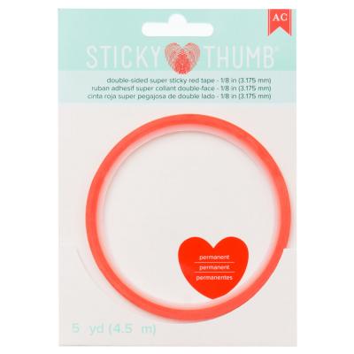 American Crafts Sticky Thumb Super Sticky Red Tape Double-Sided