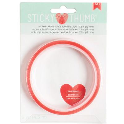 American Crafts Sticky Thumb Super Sticky Red Tape Double-Sided