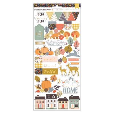 American Crafts Farmstead Harvest - Gold Foil Stickers