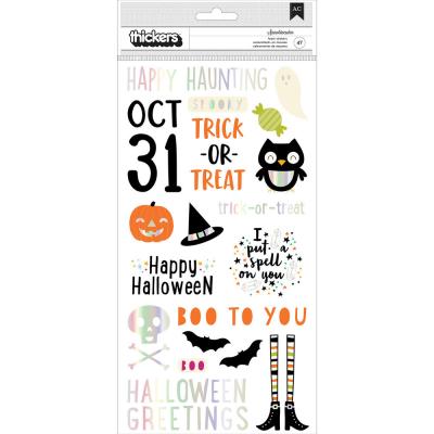 American Crafts Happy Halloween Phrase Thickers