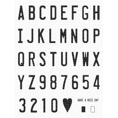 My Favorite Things Stempel - Vanity License Plate Alphabet