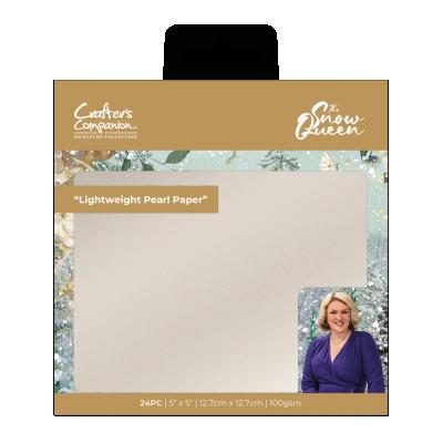 Crafter's Companion The Snow Queen - Lightweight Pearl Paper