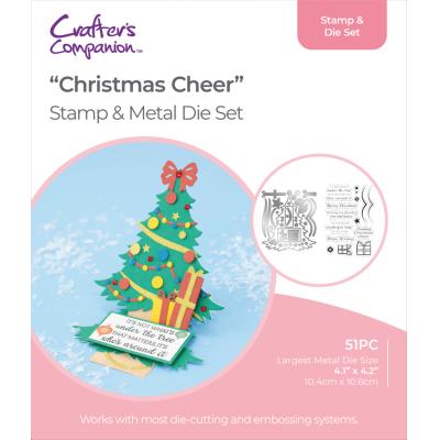 Gemini Shaped Card Base Stamp & Die - Christmas Cheer