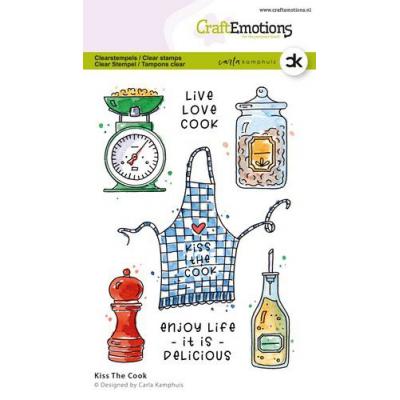 CraftEmotions Stempel Kiss The Cook