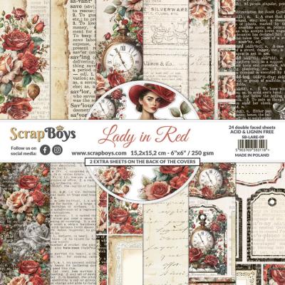 ScrapBoys Lady in Red - Paper Pad