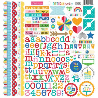Bella BLVD Birthday Bash - Doohickey Cardstock Stickers