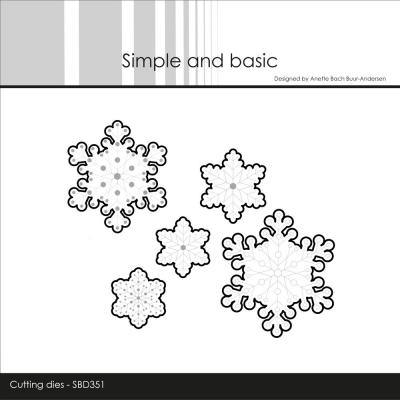 Simple and Basic Snowflakes Outline Dies