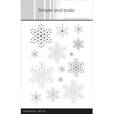 Simple and Basic Stempel Snowflakes