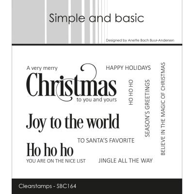 Simple and Basic Stempel Merry Christmas