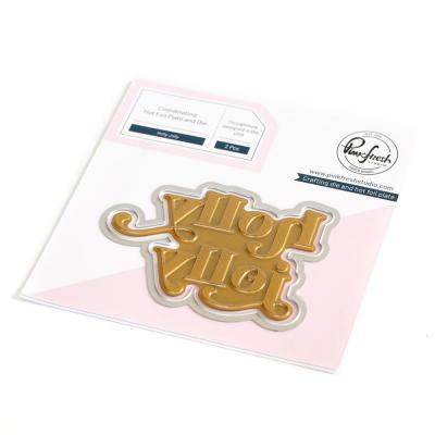 Pinkfresh Studio Hot Foil Plate & Die Set Holly Jolly