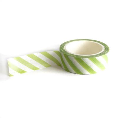 Avery Elle Washi Tape - Lemon Grass Stripes