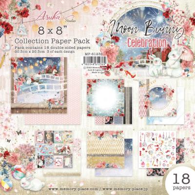 Asuka Studio Memory Place Moon Bunny - Celebration Paper Pack