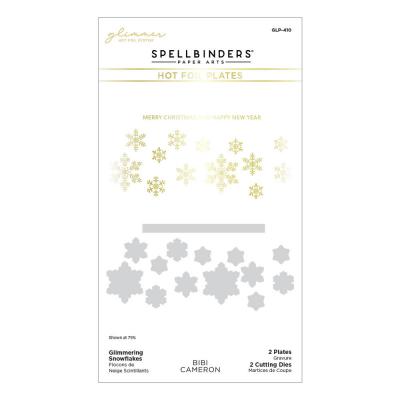 Spellbinders Hot Foil Plate Glimmering Snowflakes