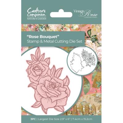 Crafter's Companion Vintage Rose - Rose Bouquet