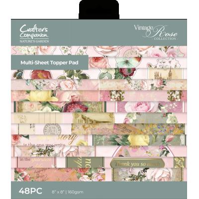 Crafter's Companion Vintage Rose - Topper Pad