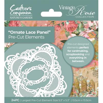 Crafter's Companion Vintage Rose - Ornate Lace Panel