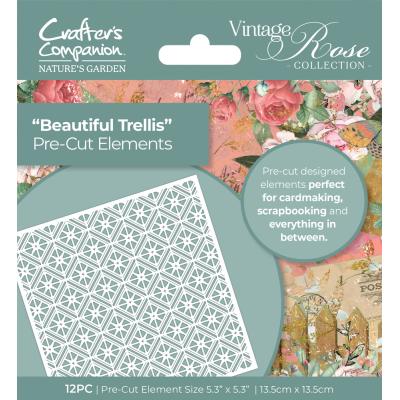 Crafter's Companion Vintage Rose - Beautiful Trellis